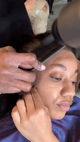 laying down wig hairline