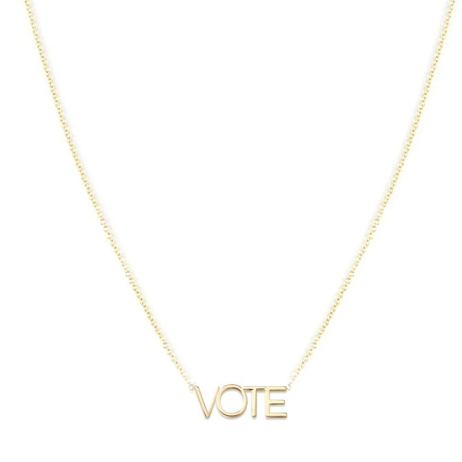 STYLECASTER | Michelle Obama Vote Necklace