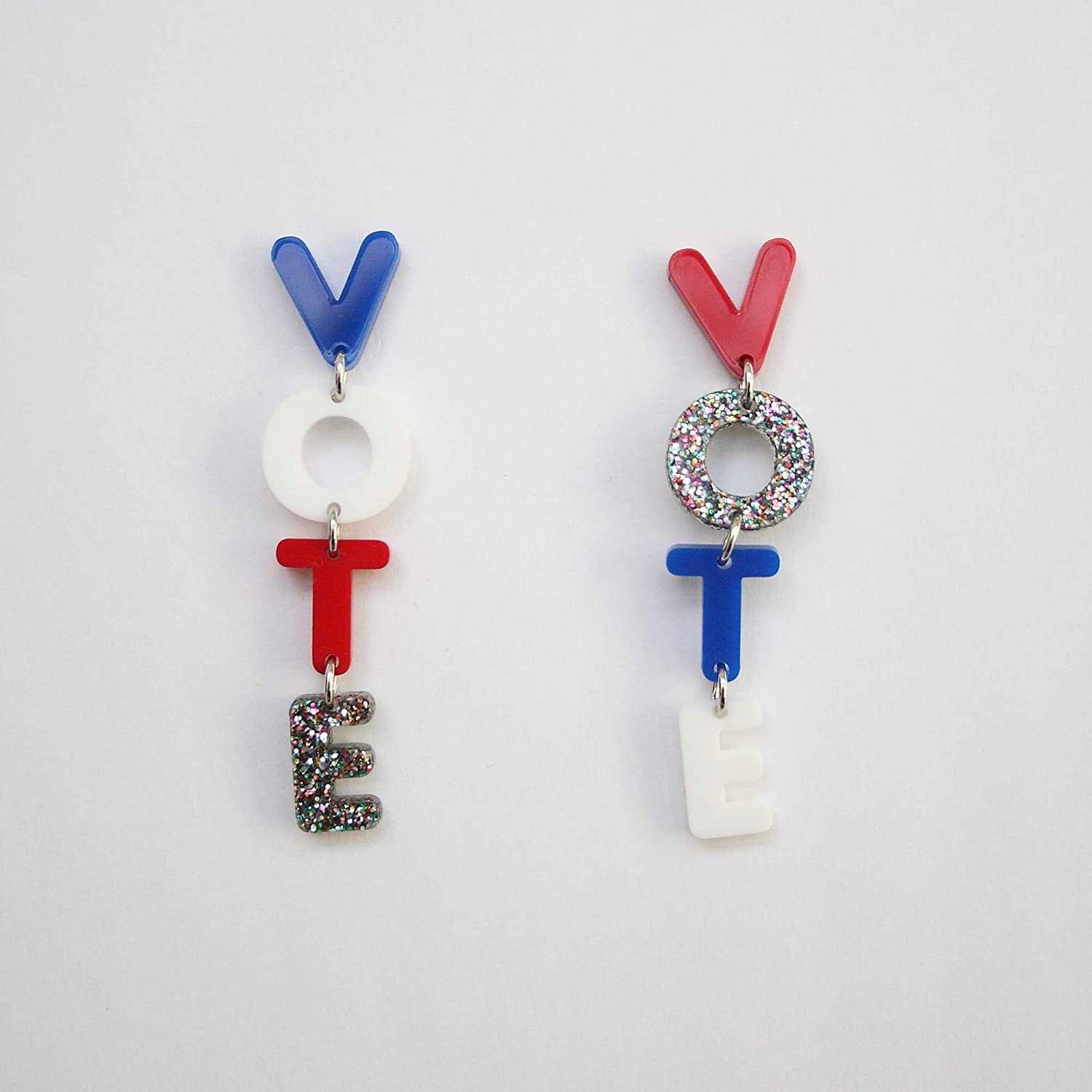 Vote earrings amazon handmade