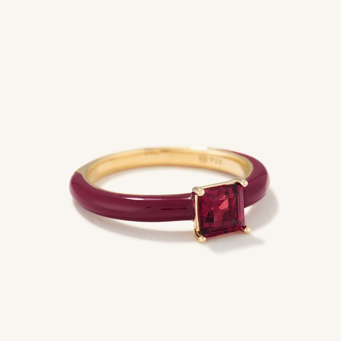 STYLECASTER | Mejuri Enamel Rings