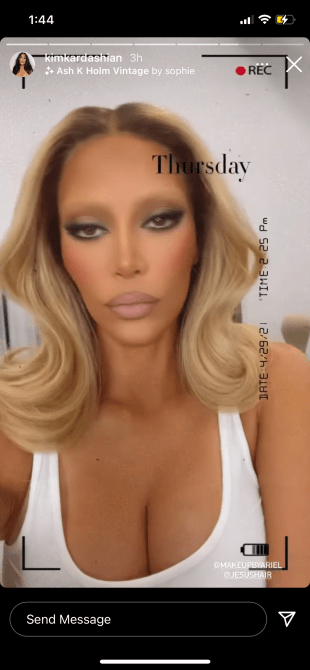 kim kardashian blonde