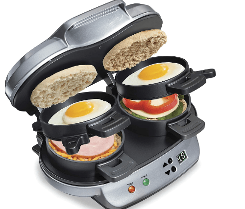 Hamilton Beach Dual Breakfast Sandwich Maker with Timer