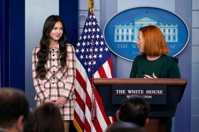 STYLECASTER | Olivia Rodrigo White House Chanel Suit