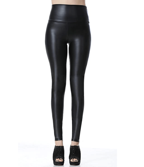Everbellus Faux Leather High Waisted Leggings