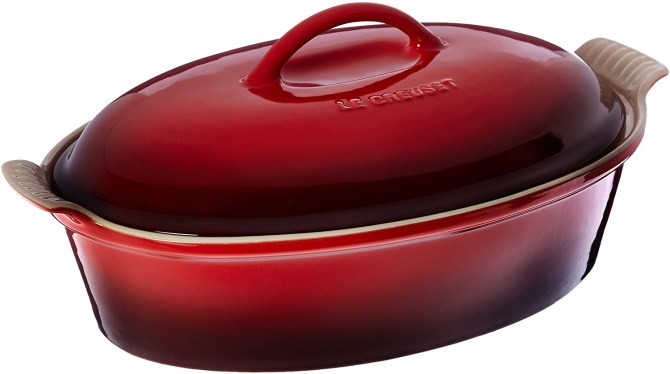 Le Creuset Stoneware Heritage Covered Oval Casserole