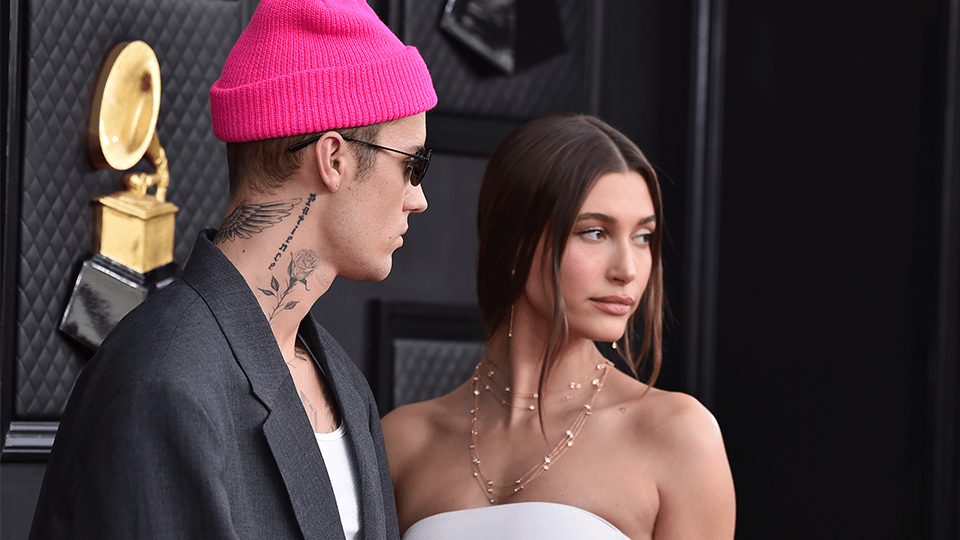 STYLECASTER | Hailey and Justin Bieber Grammys Looks 2022
