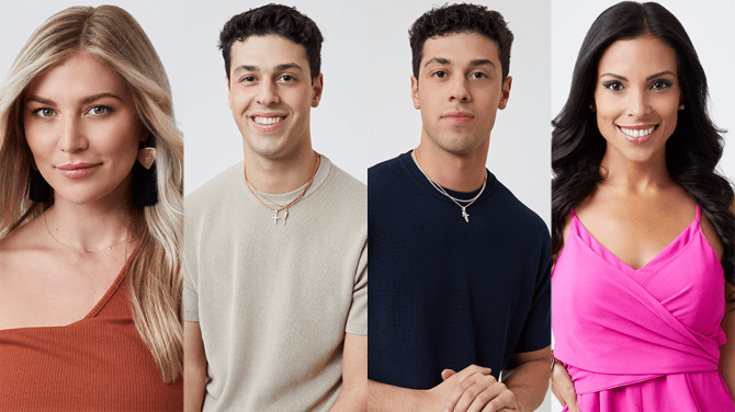 Shanae, Justin, Joey, Mara, "Bachelor in Paradise" 2022