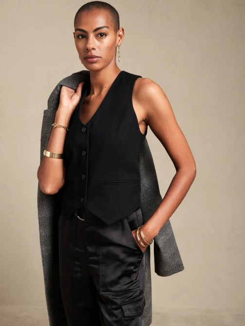 Banana Republic Flannel Vest