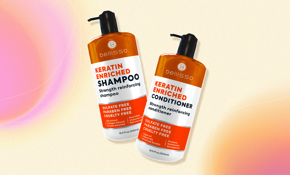 Bellisso Keratin Shampoo and Conditioner Set