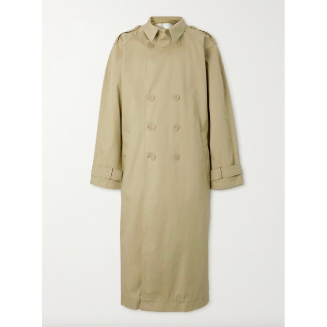 ROHE Double-Breasted Cotton Trenchcoat