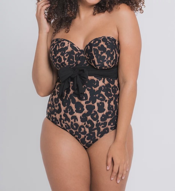 curvy kate leopard print one piece