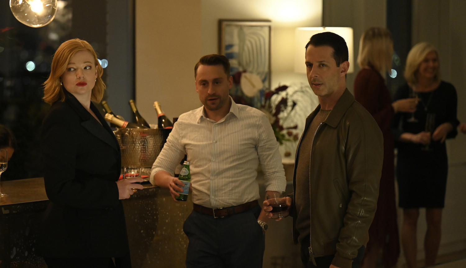 Sarah Snook, Keiran Culkin, Jeremy Strong in Succession
