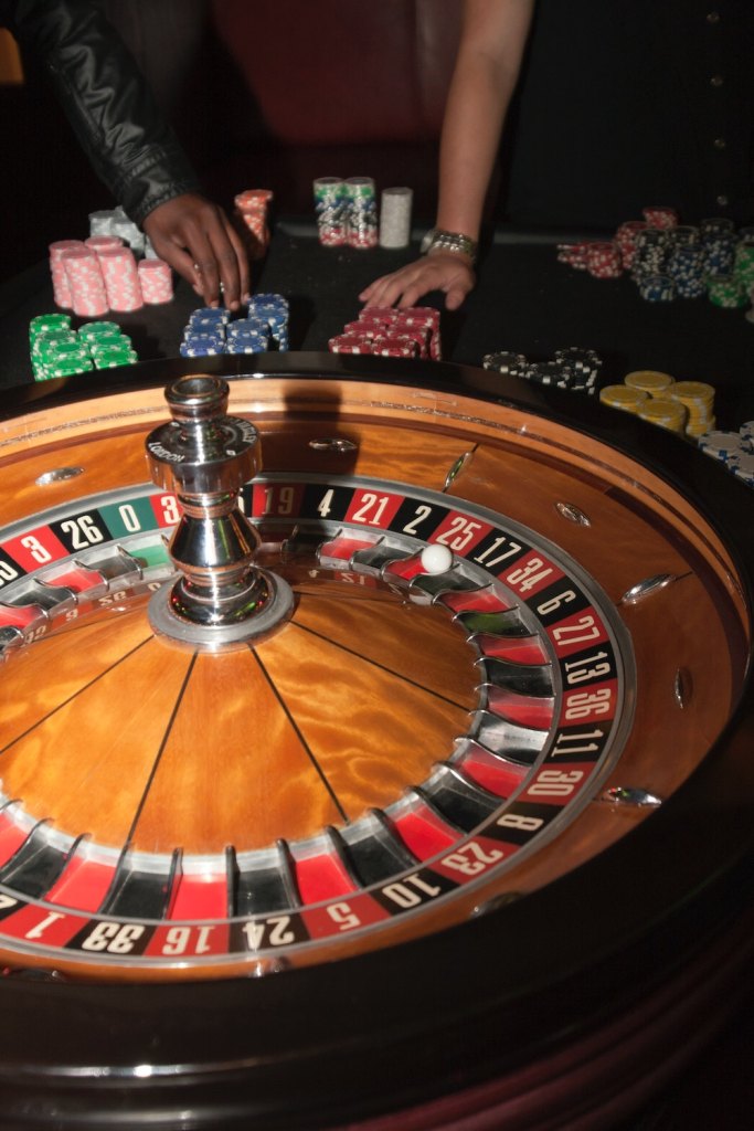 A roulette wheel