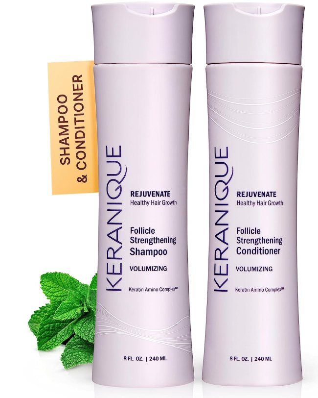 Keranique Shampoo and Conditioner Set for Hair Growth