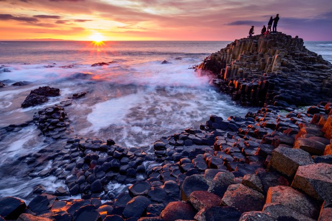 The Giant's Causeway and Causeway Coast declared a World Heritage Site by UNESCO in 1986 The tops of the columns form stepping stones that lead from the cliff foot and disappear under the sea