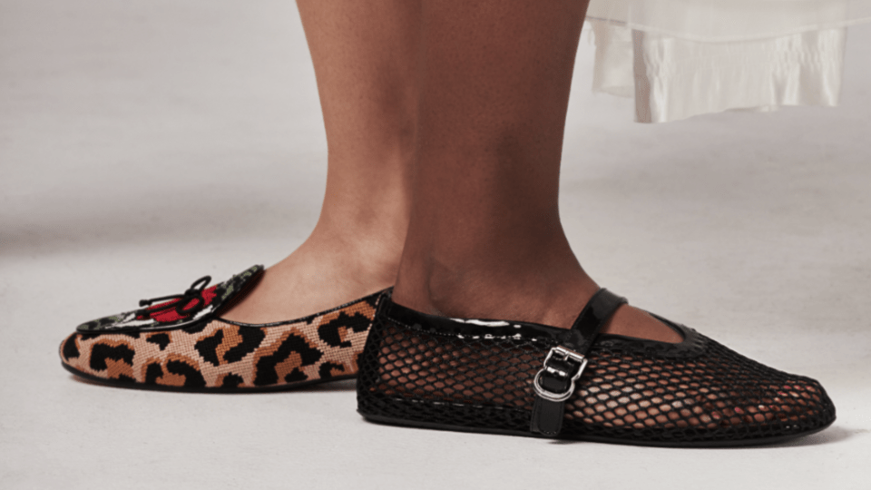 STYLECASTER | Mesh Ballet Flat Trend