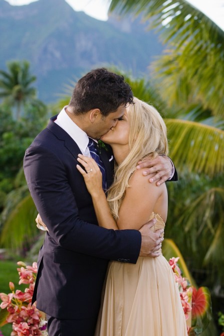 THE BACHELORETTE - "Episode 610" - Ali Fedotowsky, who risked everything for a second chance at love and began the search for her soul mate with 25 bachelors, has survived a dramatic, rocky road and has narrowed her search to two wonderful men, Chris L. and Roberto. As she prepares to make one of the most difficult decisions of her life, she invites the two remaining bachelors to Bora Bora, Tahiti to meet her family. Will she find love with the man of her dreams or leave paradise with a broken heart?  It's a dramatic and emotional conclusion on the season finale of "The Bachelorette," MONDAY, AUGUST 2 (8:00-10:02 p.m., ET), on the Disney General Entertainment Content via Getty Images Television Network. (Photo by Matt Klitscher/Disney General Entertainment Content via Getty Images) ROBERTO, ALI FEDOTOWSKY