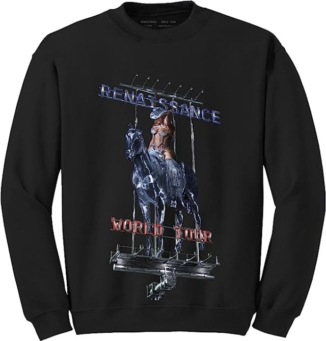 Beyoncé Official Renaissance World Tour Merch Billboard Crewneck Sweatshirt