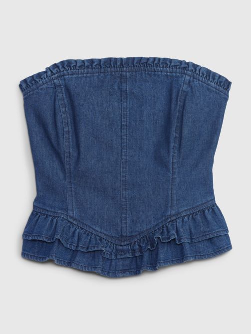 denim corset