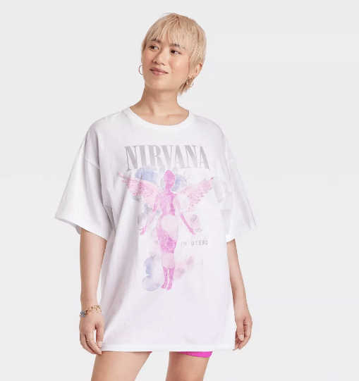 Women's Nirvana Short Sleeve Graphic T-Shirt Dress