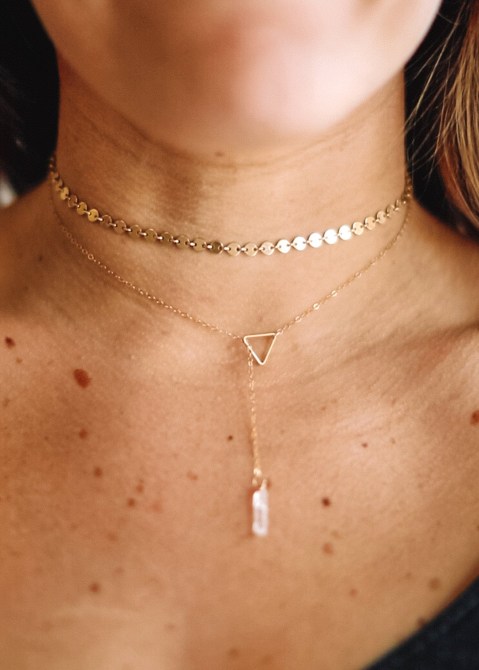 Hello Adorn Confetti Choker Necklace