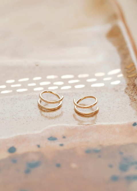 Hello Adorn Tiny Twist Earrings