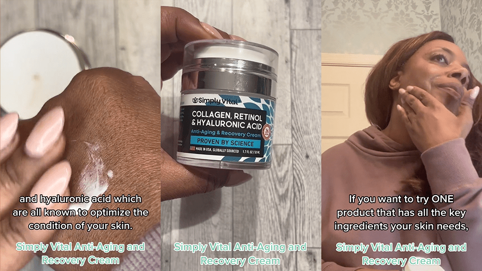 The SimplyVital Anti-Aging & Recovery Cream Is Going TikTok-Viral