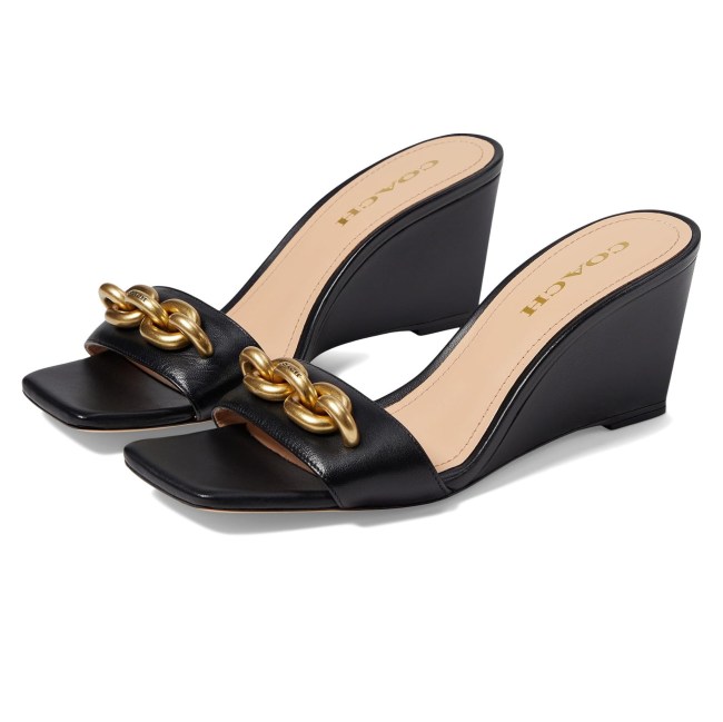 Coach Elsie Leather Wedge