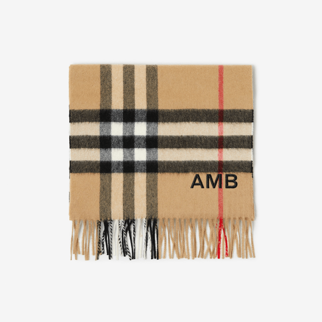 Burberry Check Cashmere Scarf