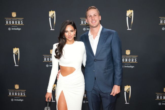 PHOENIX, ARIZONA - FEBRUARY 09: Christen Harper and Jared Goff attend the 12th Annual NFL Honors at Symphony Hall on February 09, 2023 in Phoenix, Arizona.  (Photo by Jeff Kravitz/FilmMagic)