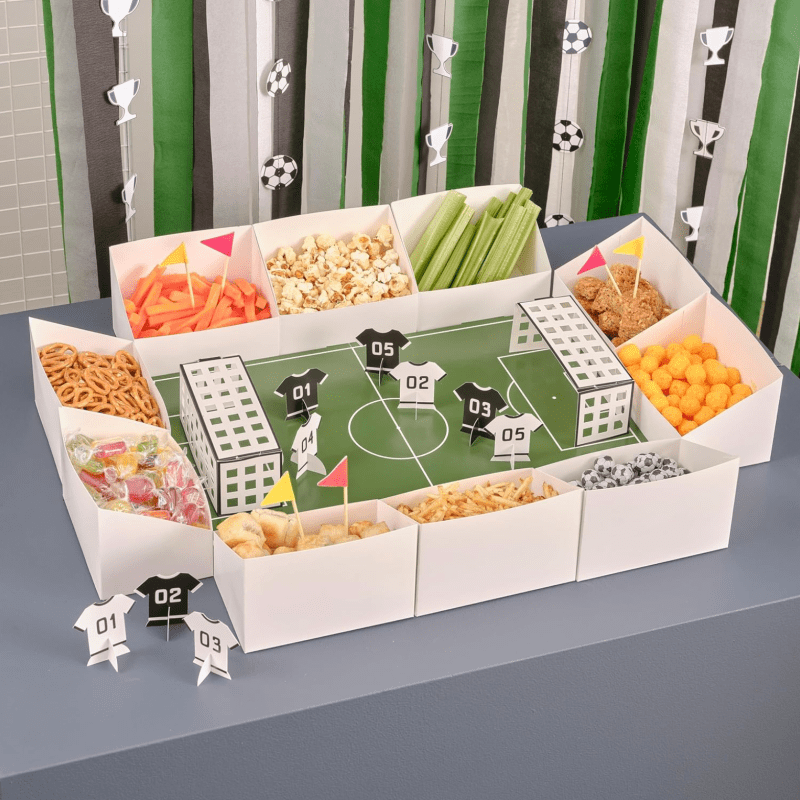 A premade snack stadium you can buy at Amazon