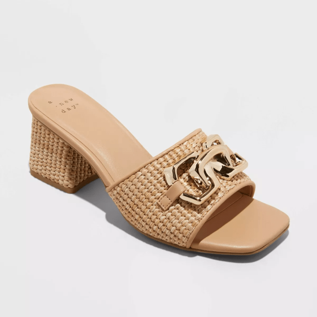 A New Day Fauna Raffia Mule Heels Target