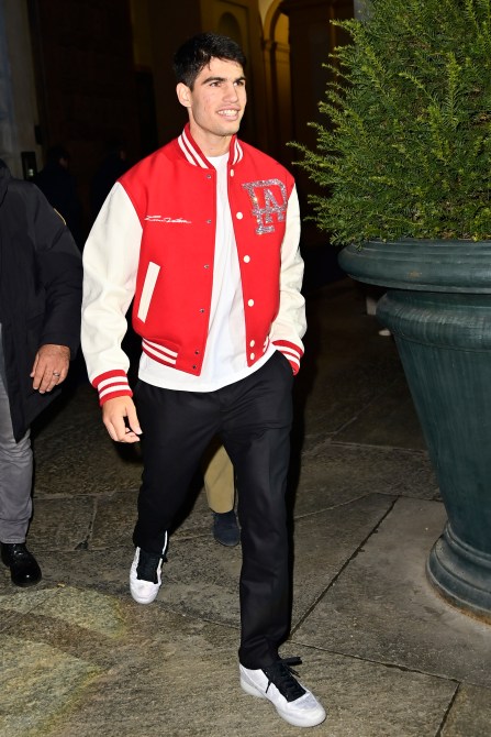 Carlos Alcaraz attends during the Blue Carpet prior to the Nitto ATP Finals at Palazzo Reale on November 10, 2023 in Turin, Italy