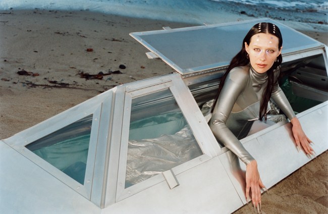 Devon Lee Carlson in Starface's Earth Star campaign.