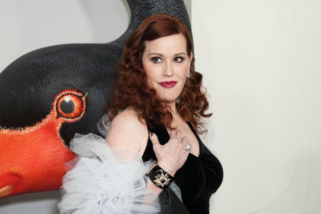 Molly Ringwald at the premiere of "Feud: Capote vs. The Swans" held at MOMA on January 23, 2024 in New York City.