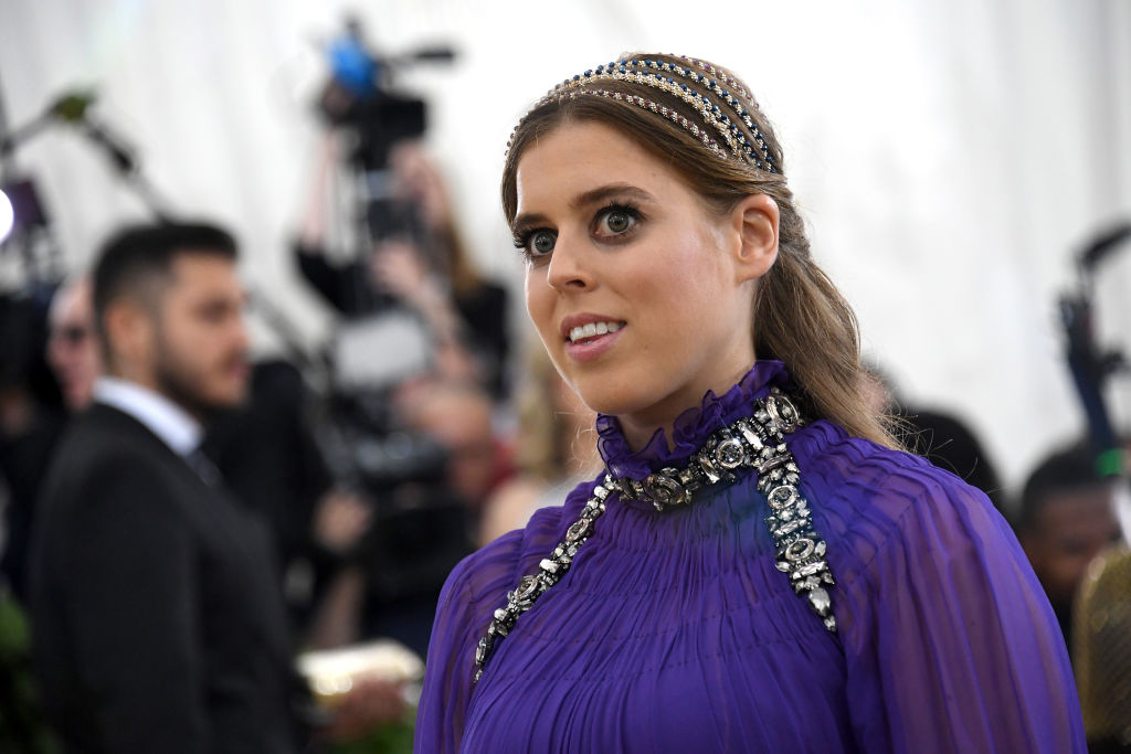 Princess Beatrice of York attends the Heavenly Bodies: Fashion & The Catholic Imagination Costume Institute Gala at The Metropolitan Museum of Art on May 7, 2018 in New York City.  