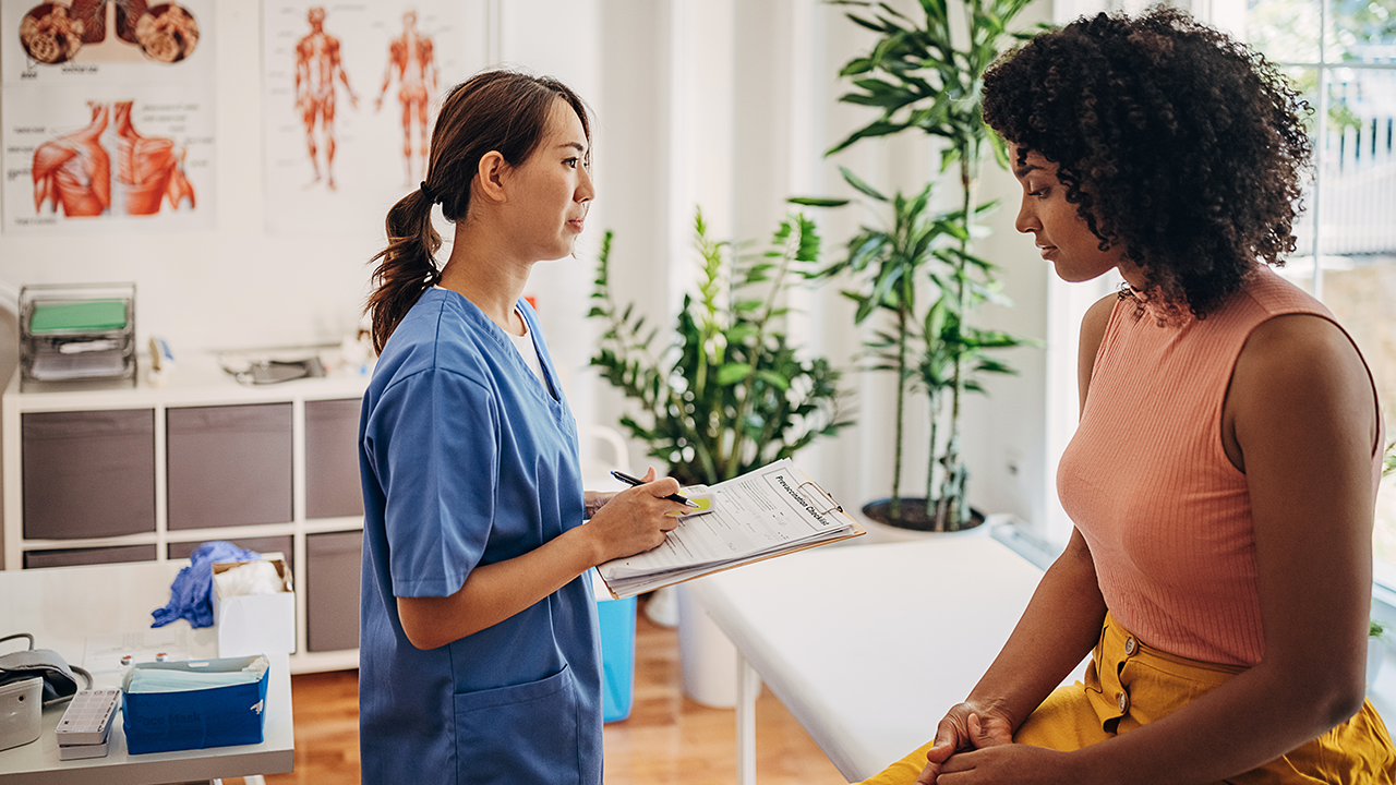 Gen Z women at the doctor's office