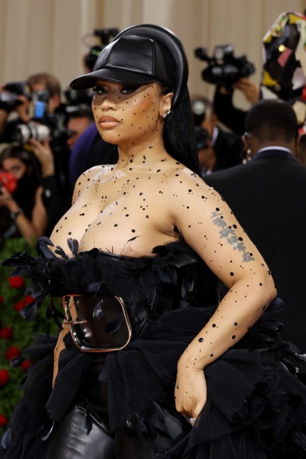 Nicki Minaj attends The 2022 Met Gala Celebrating "In America: An Anthology of Fashion" at The Metropolitan Museum of Art on May 02, 2022 in New York City.