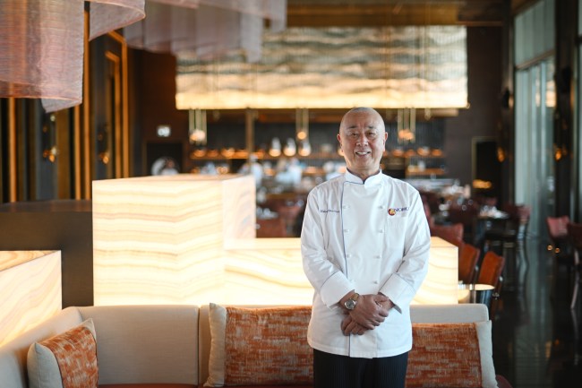 In this image released on January 21, 2023, Chef Nobu captured at their restaurant Nobu Dubai Atlantis the Palm during the Grand Reveal Weekend of Dubai’s new ultra-luxury resort, Atlantis The Royal on January 20, 2023 in Dubai, United Arab Emirates.