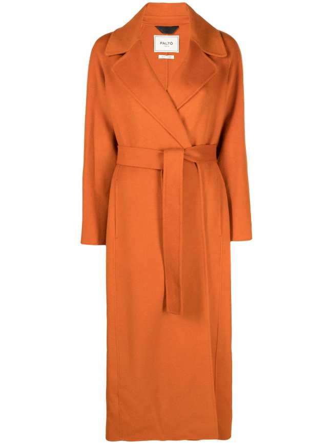 palto orange maxi coat