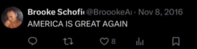 Brooke Schofield's racist tweets