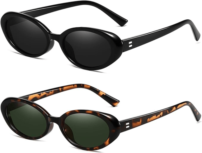 Two pairs of Breaksun Retro Oval Sunglasses