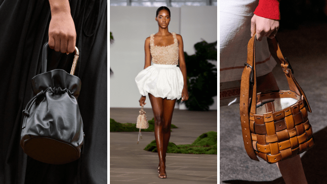 bucket bags on spring/summer 2025 runways
