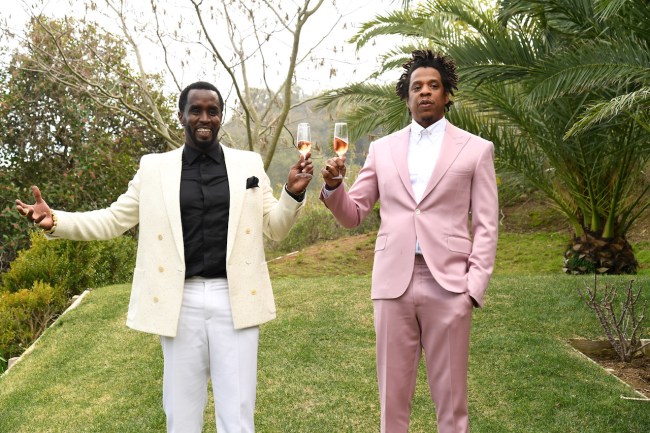 Sean Combs and Jay-Z attend 2020 Roc Nation THE BRUNCH on January 25, 2020 in Los Angeles, California.
