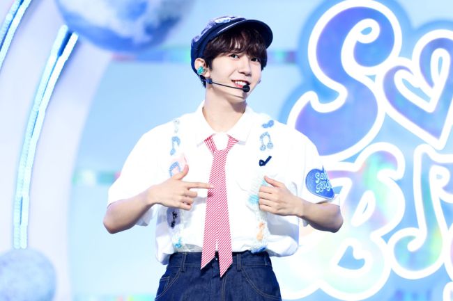 Ryo of NCT WISH is performing during MBC music program 'Show Champion' at MBC Dream Center on July 10, 2024 in Goyang, South Korea.