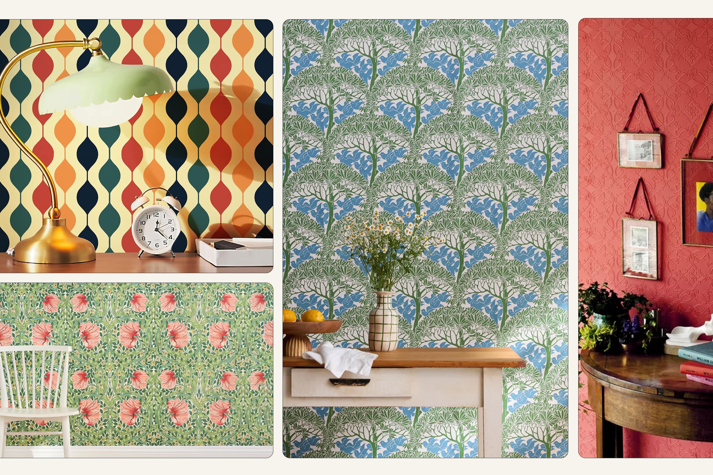 A collage of various wallpapers.