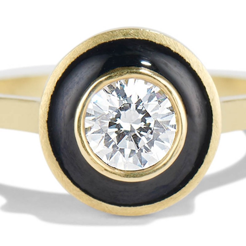 27 Black Wedding Rings Perfect for October Brides