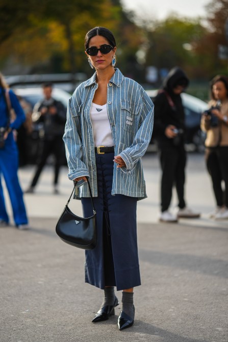 a guest at Paris Fashion Week