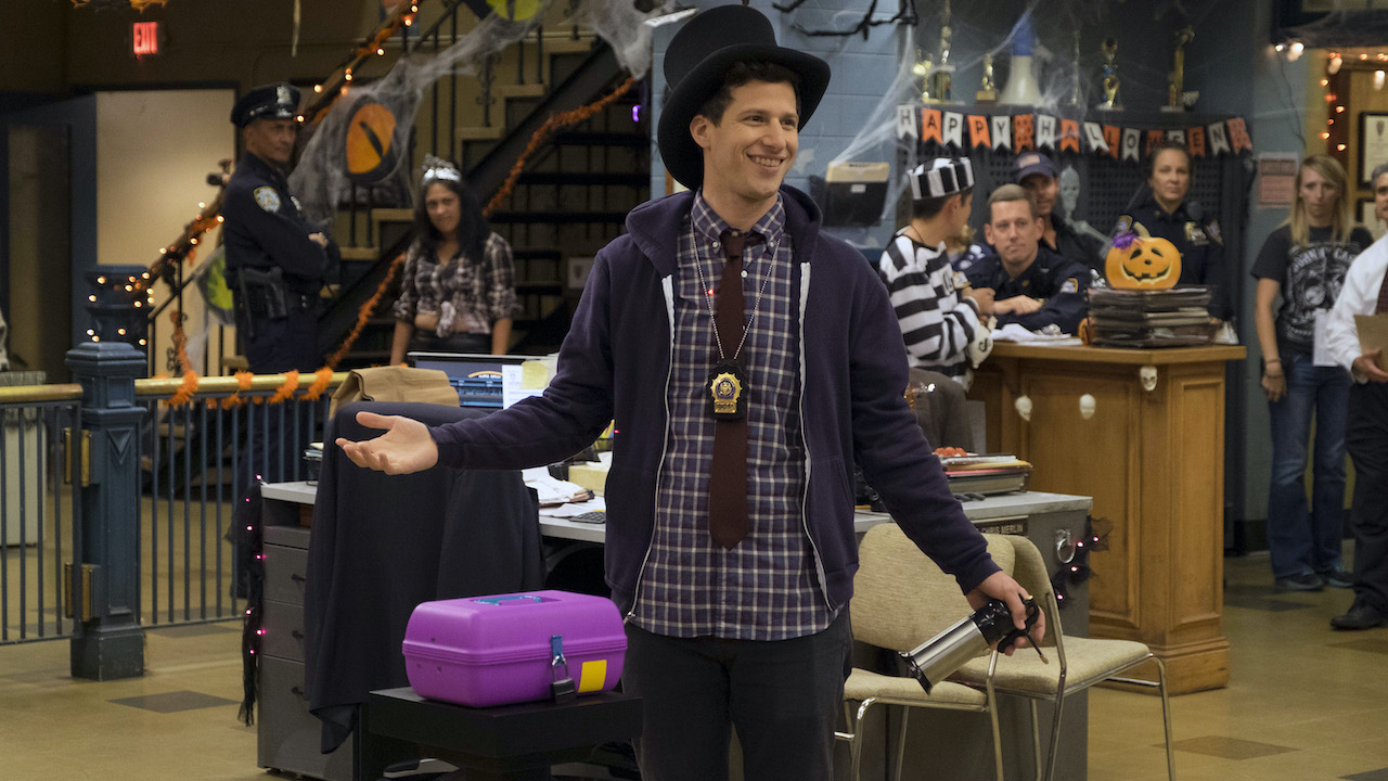 BROOKLYN NINE-NINE "Halloween IV" Episode 405 -- Pictured: Andy Samberg as Jake Peralta