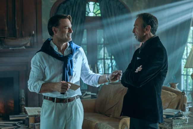 Anthony Crane as Groff, David Jensen as Genrette in episode 402 of Outer Banks.